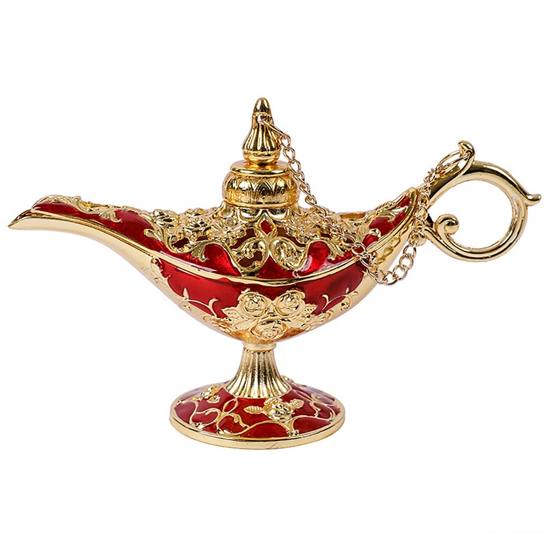 Aladdin Oil Lamp Ornament Arabian Lamp Vintage Aladdin Lamp Genie Decor