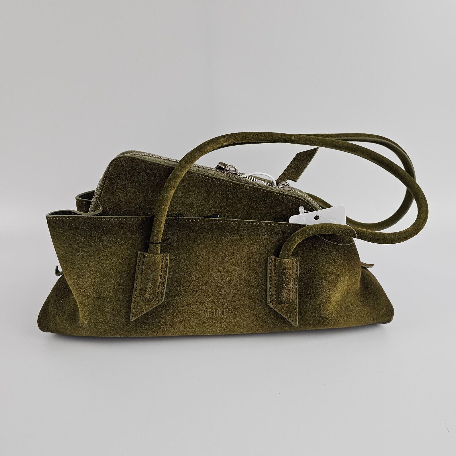 バッグ・カバンその他 The Attico La Passeggiata Medium bag in grey suede La Passeggiata Medium'' dark grey top handle for Women | THE