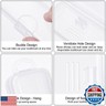 Yeeco Toothbrush Case 2 Packs, Transparent Toothbrush Travel Case, Plastic Toothbrush Holder Travel Size, 7.87 x 1.85 x 1.18 inches Portable Toothbrush Case for Traveling,Clear