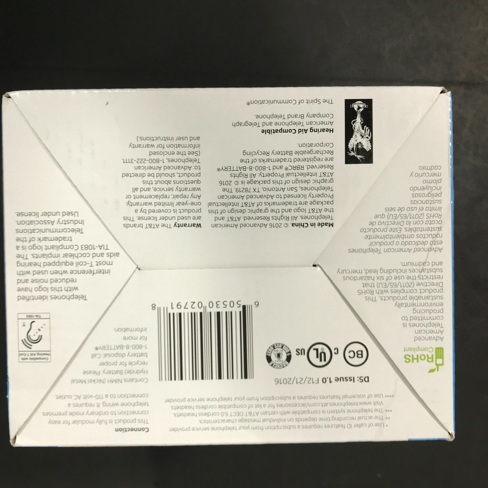 AT&T CL82214 2 Handset Cordless Answering System Caller ID Push to Talk