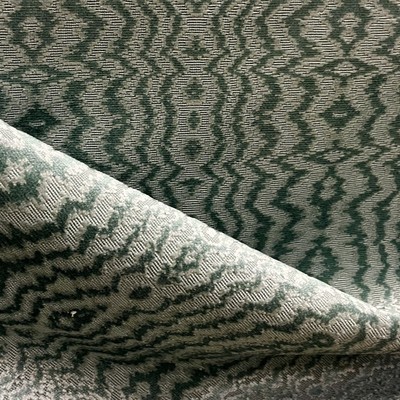 LEE JOFA CUT VELVET UPHOLSTERY FABRIC CALLOW VELVET AQUA 4.75 YARDS