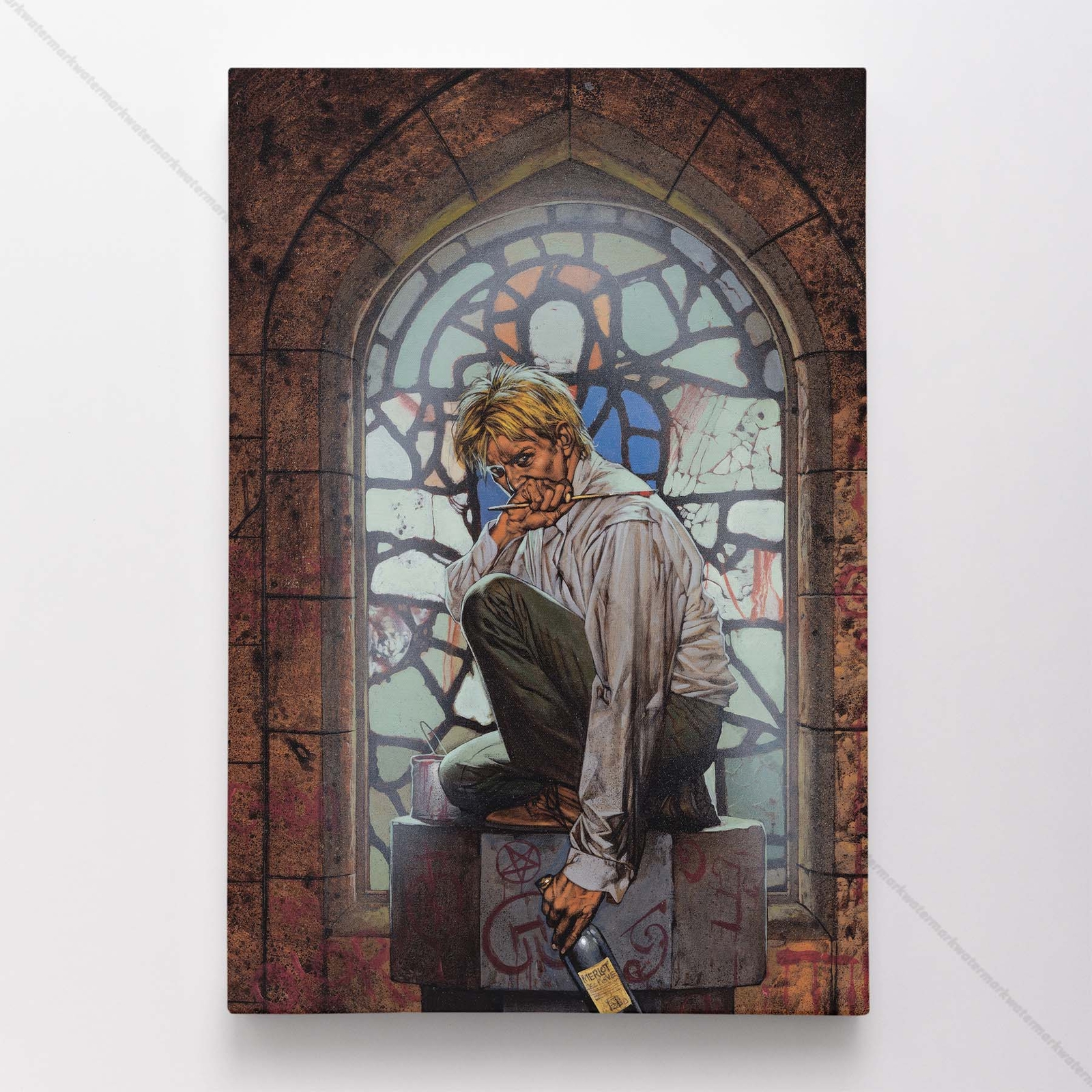 John Constantine Poster Canvas Hellblazer 1988 #81 Comic Book Cover Art Print