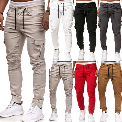 skinny fit combat trousers