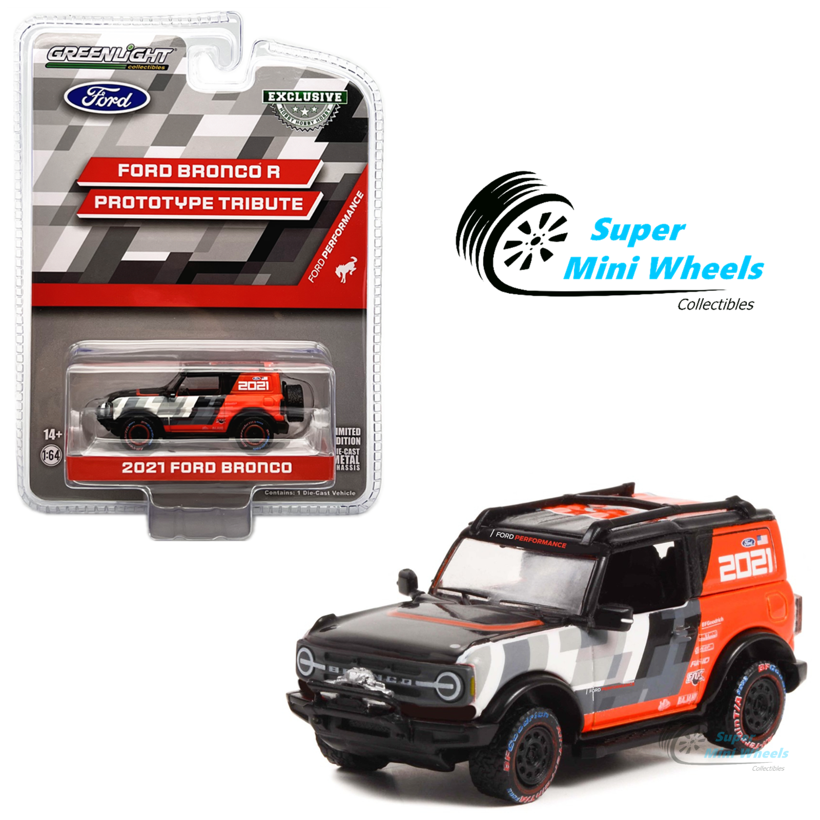 Greenlight 1:64 - 2021 Ford Bronco Ford Bronco R Prototype
