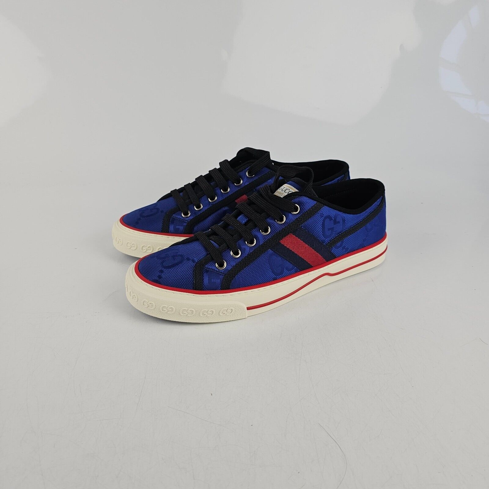 GUCCI Off The Grid Men's GG Blue Sneakers New Size US 6.5 UK GUCCI Off The Grid Men's GG Blue Sneakers New Size US 6.5 UK
