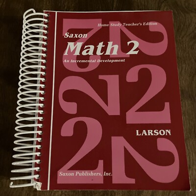 Saxon Math 2, Home Study Teacher's Ed., Homeschool Math, VG Cond (128)