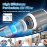 4-in-1 Car Vacuum Portable Cordless and Dust Buster, 20000pa High Power Handheld Vacuum Cordless Rechargeable, Mini Vacuums with 3 Reusable Filter, Vacuum Cleaner for Car Home Office and Pet(Silver Gray)