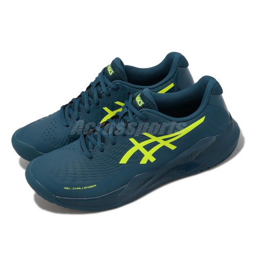 

Мужские теннисные кроссовки Asics GEL-Challenger 14 Restful Teal Safety Желтые 1041A405-400, Синий, Gel-challenger 14