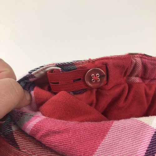 Gymboree Pink Plaid Adjustable Waist Skirt Skort Girls Size 12