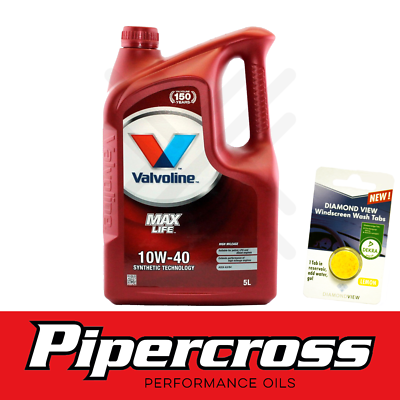 Valvoline MaxLife 10W40 ACEA A3 B4 Car Engine Oil 5L 5 Litres