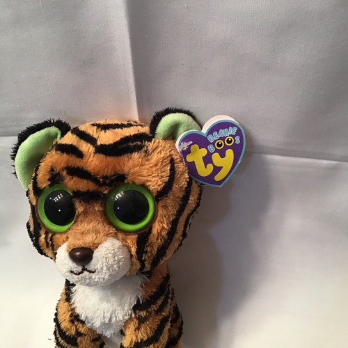 Ty Beanie Baby Boo Stripes Tiger 6” Plush Doll Big Eyes 2013