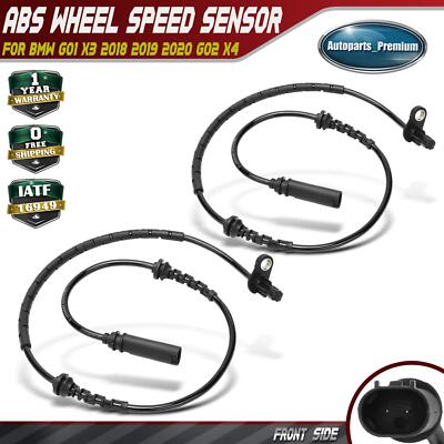 2x Front Left &Right ABS Wheel Speed Sensor for BMW G01 X3 2018 2019 2020 G02 X4