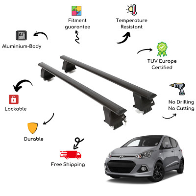 Bare Крыши рейка крестовина Bars компл.  HYUNDAI i10 IA 5 дверь/ 13-17 черный