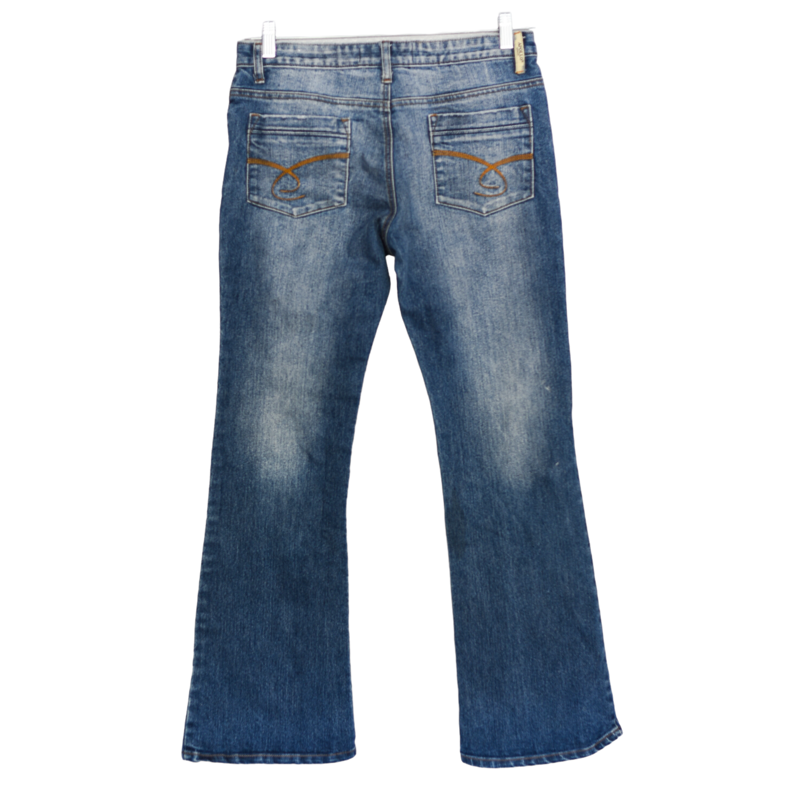 Apollo Jeans Women's Bootcut Blue Low Rise Dark Wash Denim Size 11/12