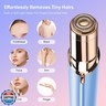 Facial Hair Remover for Women- as Seen on TV Painless Face Shaver -Mini Hair Remover, Electric Razor Shaver Portable Bikini Epilator for Lips, Chin, Armpit, Peach Fuzz, Fingers, Neck, Cheek
