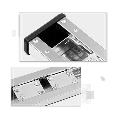 PM PERFORMOTOR 5 Inches Wide Stainless Steel Side Step Nerf Bar Running Board...