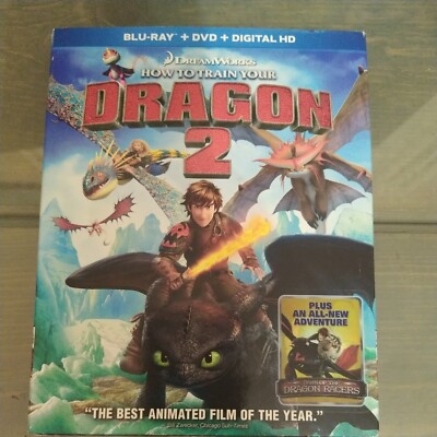 How to Train Your Dragon 2 (DVD, Blu-ray, 2-Disc Set) New Sealed with Slipcover 