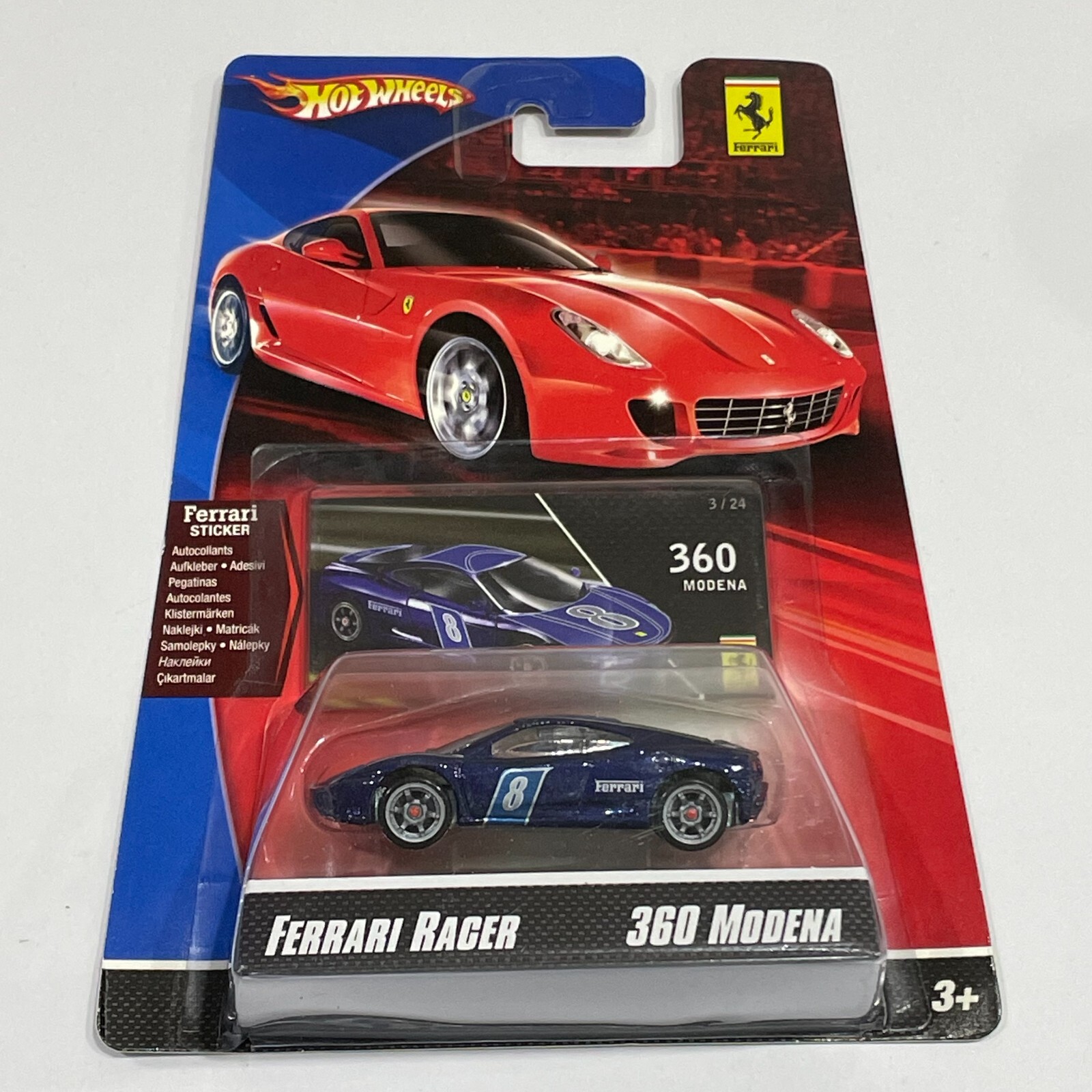 Hot Wheels Ferrari フェラーリ 8点セット Hot Wheels Ferrari Racer 360 MODENA Blue #8 Excellent