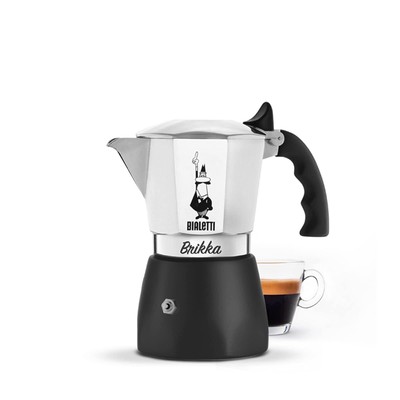 Bialetti - New Brikka Moka Pot the Only Stovetop Coffee Maker Capable of Pr