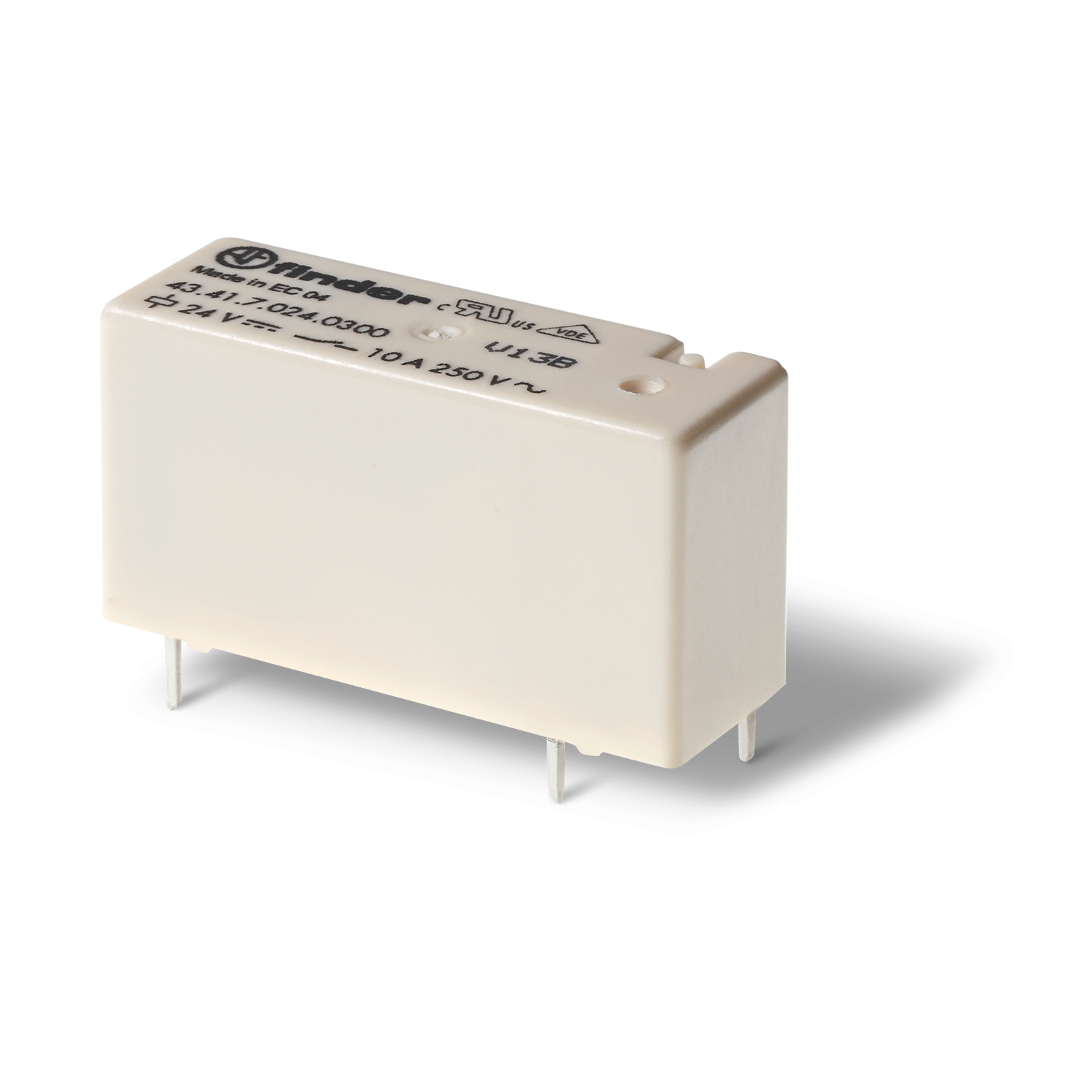 Finder 434170245300 Steck-/Printrelais 1 Kontakt Schließer 10A AgNi + Au Neu