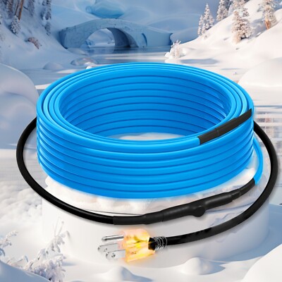 SnulyHeet 6FT Pipe Heat Tape with Thermostat for Pipe Freeze Protection 120V