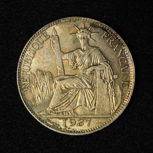 1937 French Indo-China 20 Cents - Free Shipping USA