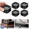 Hnndlra 4 Pack Furniture Risers, Ajustable Bed Lifts Rrisers, 1.38
