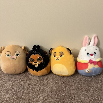 *Read* Squishmallows Disney Lion King Scar Nala Simba Set of 3 Plus White Rabbit