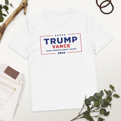 Donald Trump JD Vance T-Shirt MAGA Logo Make America Great Again Tee