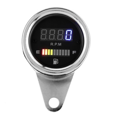 Digital Motorrad Tachometer Tankanzeige Drehzahlmesser Geschwindigkeitsmesser