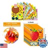 MALLMALL6 40Pcs Make Your Own Fruit Stickers 10 Kinds Cartoon Fruit Summer Hawaii Theme Characters Sticker DIY Dress Up Art Crafts Mixed and Matched Tutti Frutti Party Favors Games Decorations for Kid