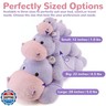 meowtastic Hippo Weighted Stuffed Animals - 22 Inch 4.5 Pounds Weighted Plush Hippo Stuffed Animals - Big Toys Pillow - Cute Plush Toys Gifts for Kids and Adults (22