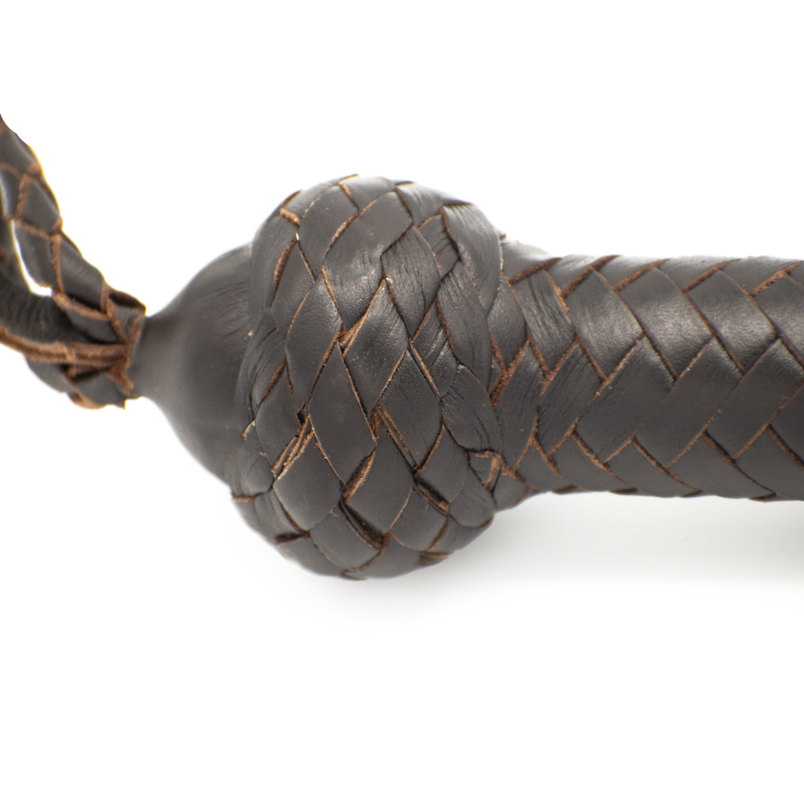 Single Tail Snake Bullwhip 3 Feet Long 16 Plaits Real Leather Dragon Whip