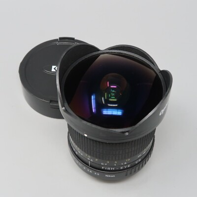 Opteka 6.5mm f/3.5 Wide Angle Fish-Eye CS Lens for Nikon F-Mount Cameras