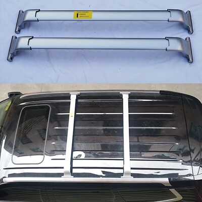 2PCS Cross Bar Fits for Maxus.LDV D90 2016-2020 Crossbar Luggage Rails Silver