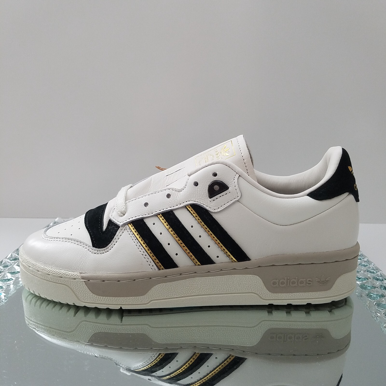 ★adidas★ Rivalry Low 86 White Black IF6262 adidas Rivalry Low 86 Cloud White Core Black (Women's