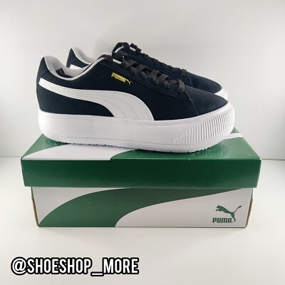   BNIB PUMA Suede Mayu Trainers 380686-02 Leather Black UK 4 US 6.5 EU 37   