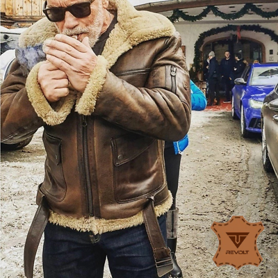 B3 flight hotsell jacket shearling