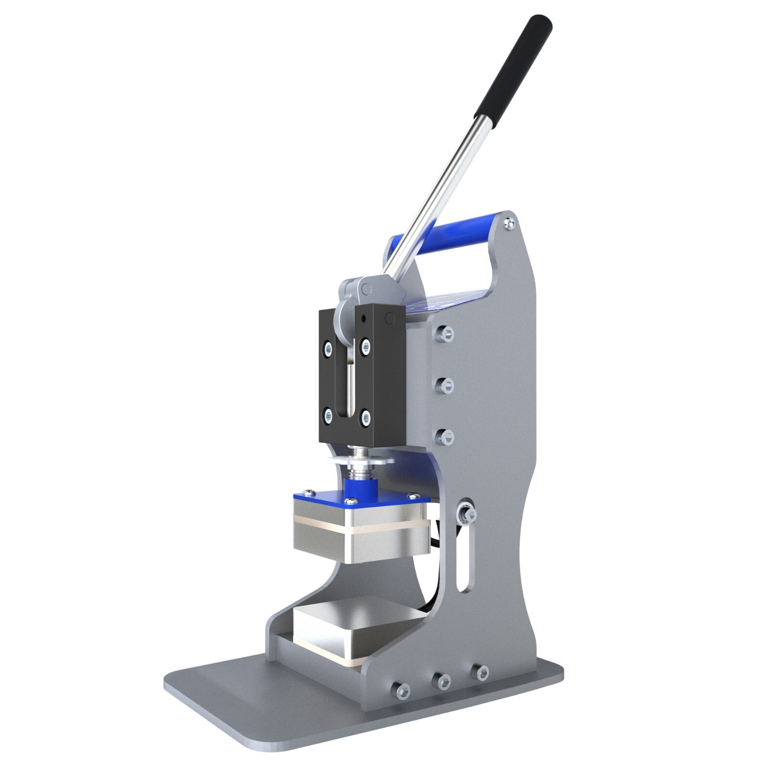 Dulytek DM2 Heat Press Machine, 2 Ton Force, 3"x3" Dual Heat Plates, Table Clamp