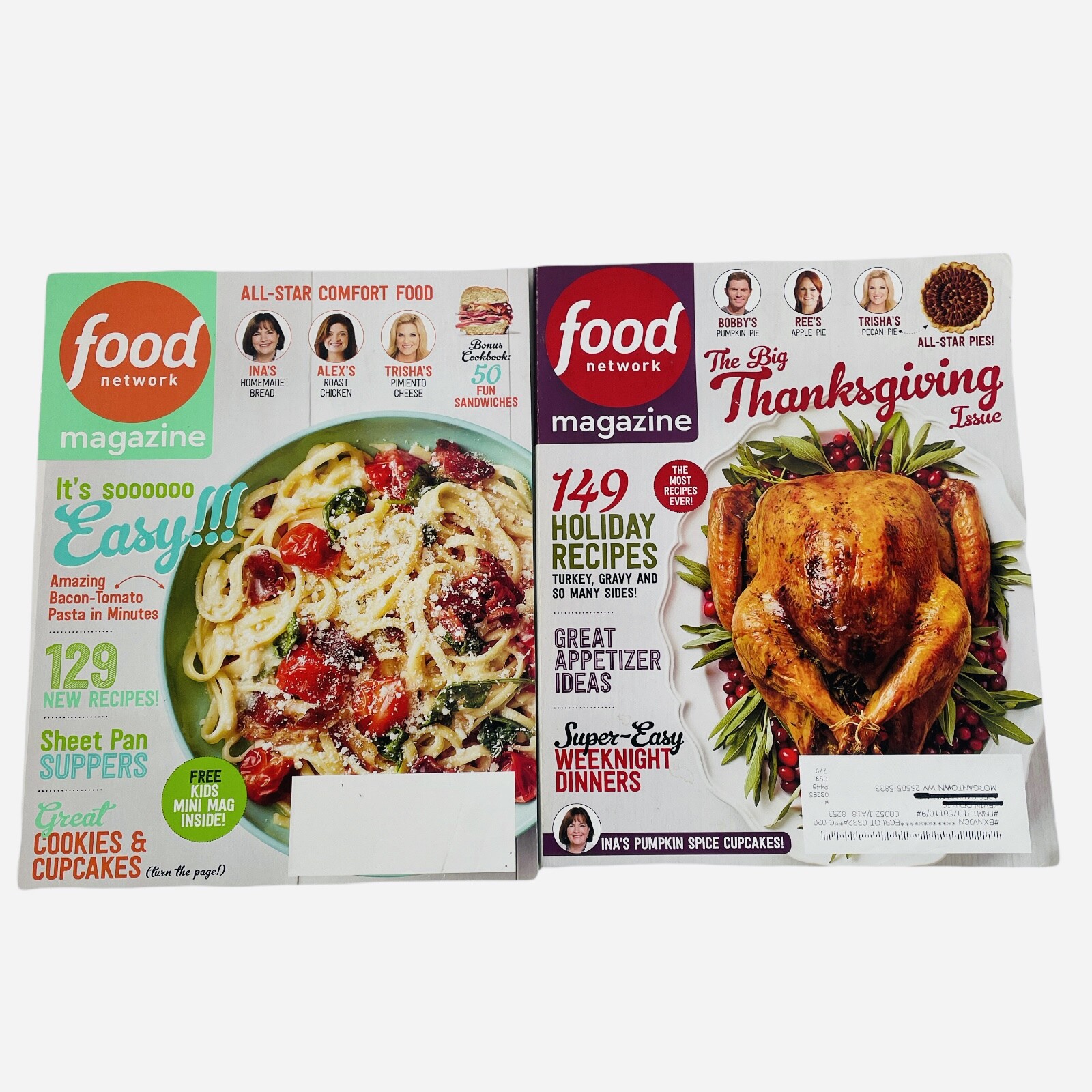 Cooking Magazine Food Network Lot Spring Recipes Supper Thanksgiving Complete