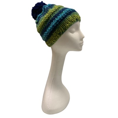 (WINTER) Knitted Beanie w/ puff ball Buff (For kids)