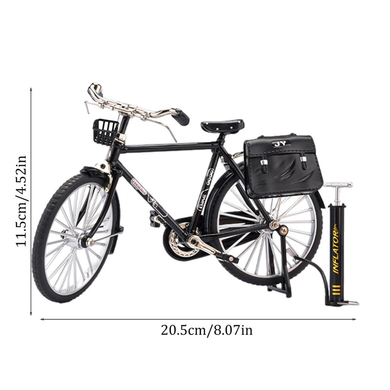Finger Bike Models Toys Kit 1/10 DIY Miniature Fidget Bicycle Toy Retro Bicycle