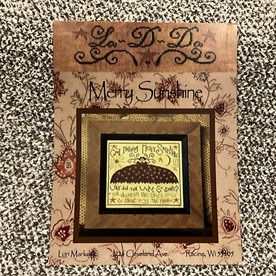 La-D-Da Merry Sunshine Counted Cross Stitch Pattern New