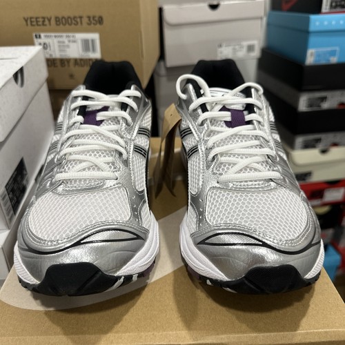 Pre-owned Asics Gel Kayano 14 Silver White Dark Grape 1202a056-111 Women's Size 12w/10.5m
