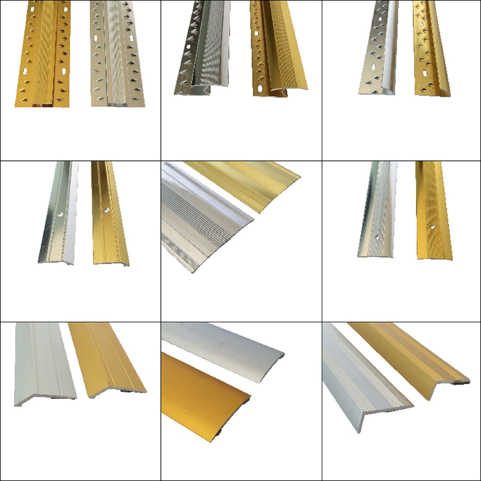 CARPET AND FLOORING DOOR BAR THRESHOLD METAL STRIPS 3FT & 9FT