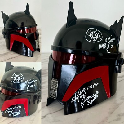 Moff Gideon Giancarlo Esposito  Signed Helmet, Quote, And DRAWING  w/COA