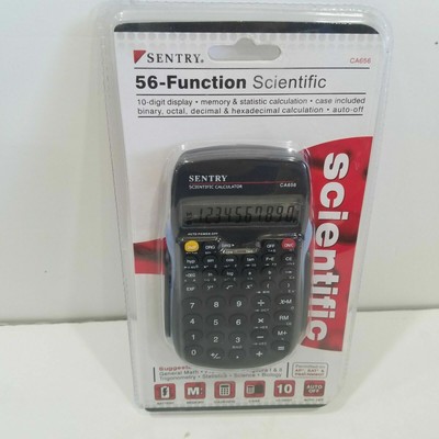 Sentry CA656 56 Function Scientific Calculator Trigonometry Statistics NEW 