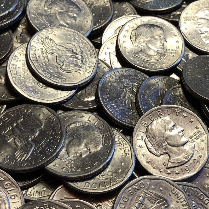 50 Susan B. Anthony Dollar Coins