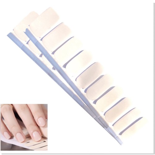 Jaysea Arts Nail Wraps - Color Light Ivory White Street Nails Polish Art - B4G1!