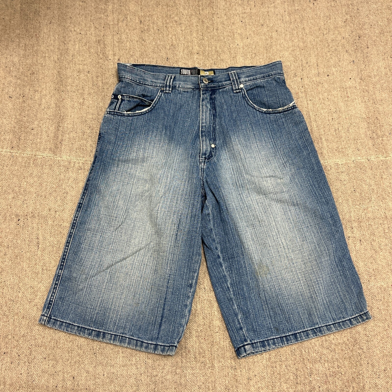 Vintage Southpole Denim Shorts Mens 34 Blue 2000s Y2K | eBay